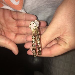 Kendra Scott gold hoop earrings